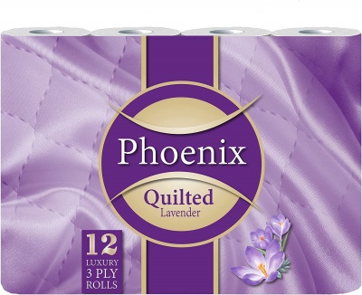 Phoenix Lavender Fragrance Luxury 3 Ply Toilet Rolls 12 Pack RRP 6.99 CLEARANCE XL 4.99